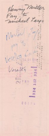 Lot #612 Henry Miller - Image 1