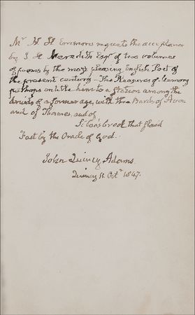 Lot #2 John Quincy Adams - Image 1