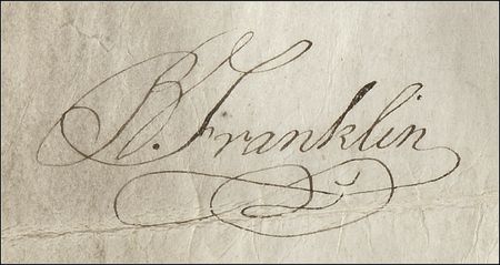 Lot #268 Benjamin Franklin: Franklin boldly signs a land grant seven months before signing the Constitution - Image 2