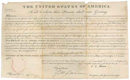 Lot #5 John Quincy Adams Signed Document