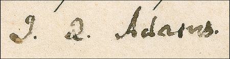 Lot #5 John Quincy Adams Signed Document - Image 2