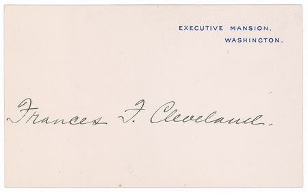 Lot #23 Grover and Frances Cleveland White House