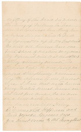 Lot #418 James Barbour Terrill: An extremely rare letter by the Confederate half of the divided Terrill brothers: “Should the attack be made by Gen. Grant…it will surpass in size anything which the army of Northern VA has ever participated” - Image 2