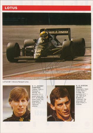 Lot #1086 Auto Racing: Italian Grand Prix: Four champions sign a 1986 Italian Grand Prix program including Senna and Mansell - Image 3