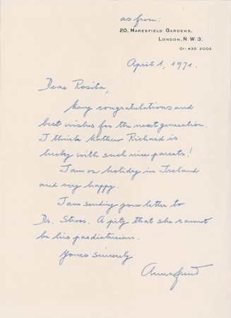 Lot #275 Anna Freud - Image 6