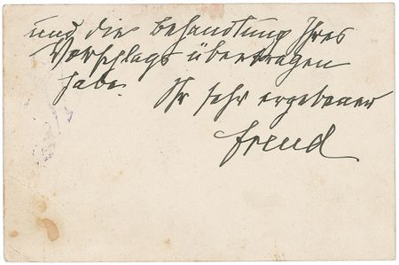Lot #272 Sigmund Freud: The exiled Freud sends a letter just a few months prior to his death - Image 2