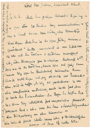 Lot #287 Otto Hahn Handwritten Letter Signed - Image 1