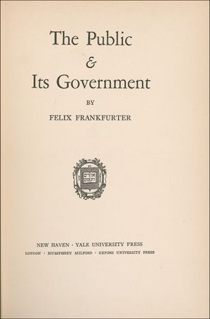 Lot #349 Supreme Court: Felix Frankfurter - Image 2