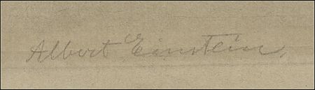 Lot #261 Albert Einstein: Shockingly realistic Einstein signed print - Image 2