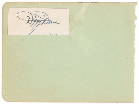 Lot #1141 Dizzy Dean Signature - Image 1