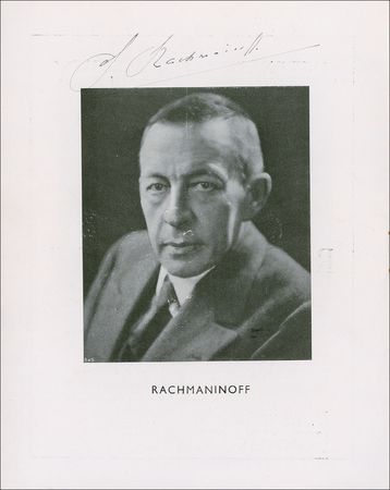 Lot #710 Serge Rachmaninoff: Rachmaninoff tours England - Image 1