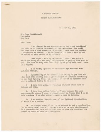 Lot #181 Richard E. Byrd: Persuading public opinion during WWII: “Why Hitler must finish us if he can” - Image 1
