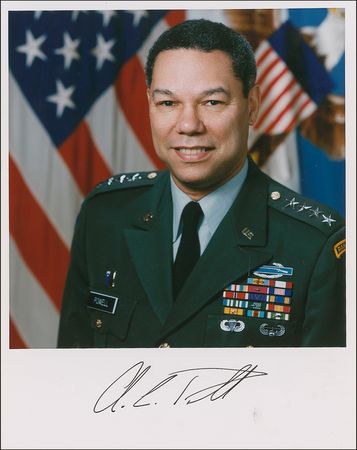 Lot #408 Colin Powell: “The issue of homosexuals in the Armed Services has been a difficult one” - Image 1