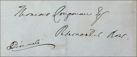 Lot #246 Benjamin Disraeli Envelope Panel - Image 2