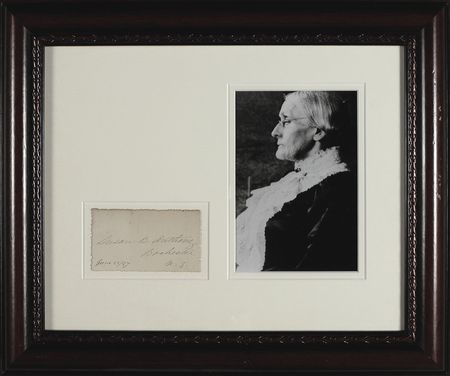 Lot #167 Susan B. Anthony Signature - Image 1