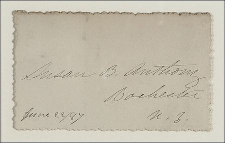Lot #167 Susan B. Anthony Signature - Image 2