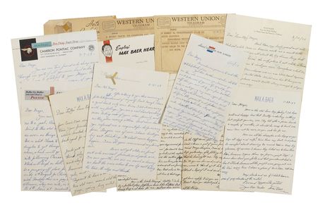Lot #1097 Max Baer: High and low times for Baer: A collection of twenty letters from Baer to a Denver saloon owner who kept him financially afloat during his final years - Image 7