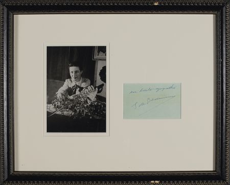 Lot #568 Simone de Beauvoir Signature - Image 1