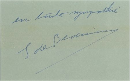 Lot #568 Simone de Beauvoir Signature - Image 2