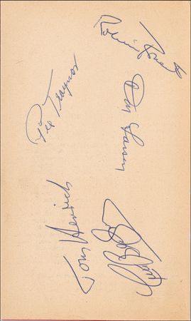 Lot #1331 Pie Traynor and Friends Signed Photographs - Image 1