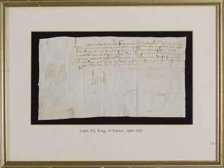 Lot #314 Louis XII Signed Document - Image 1