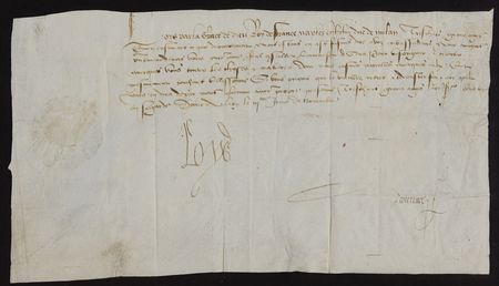 Lot #314 Louis XII Signed Document - Image 2