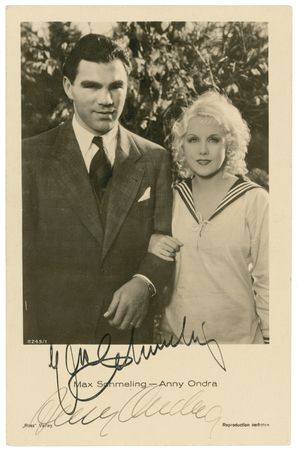 Lot #1311 Max Schmeling and Anny Ondra Signed Photograph - Image 2