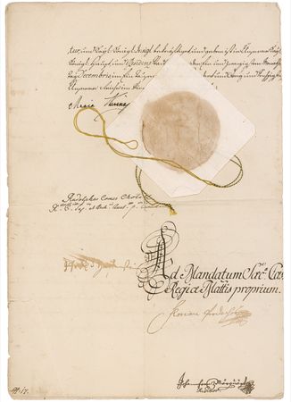 Lot #317 Maria Theresa: Ornate document from Marie Antoinette’s mother - Image 4