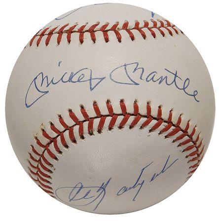 Lot #1107 Baseball: Triple Crown Winners Baseball - Image 1