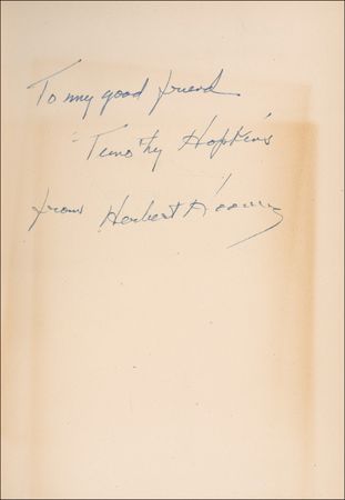 Lot #64 Herbert Hoover Book - Image 1