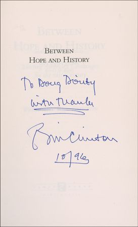 Lot #26 Bill Clinton Book