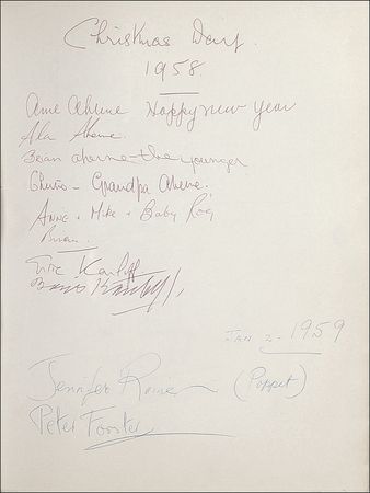 Lot #868 Brian Aherne?s Guest Book: A veritable Who?s Who of Hollywood - Image 5