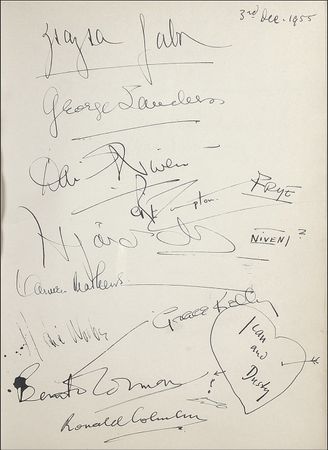 Lot #868 Brian Aherne?s Guest Book: A veritable Who?s Who of Hollywood - Image 7