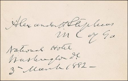 Lot #196 Jefferson Davis and Alexander Stephens: The Confederacy’s president and vice presdient - Image 2