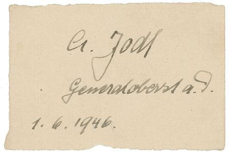 Lot #406 Nuremberg Trials: Over half of the notorious Nuremberg defendants, obtained while awaiting judgment - Image 12