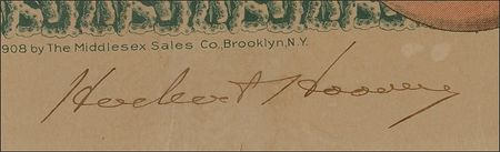 Lot #66 Herbert Hoover: Scarce Shellback certificate - Image 2