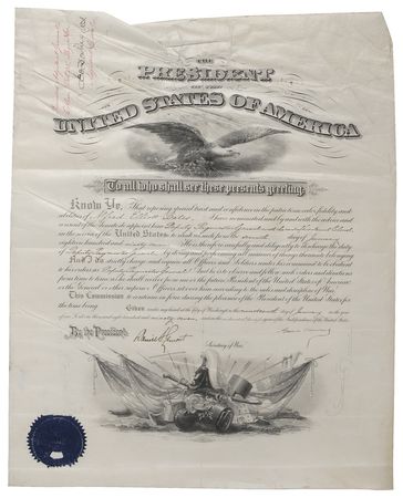 Lot #19 Grover Cleveland Signed Document