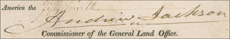 Lot #72 Andrew Jackson Signed Document - Image 2