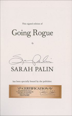 Lot #327 Sarah Palin Book - Image 1