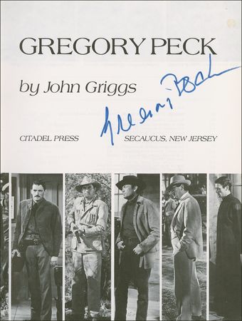 Lot #1003 Gregory Peck Book - Image 1