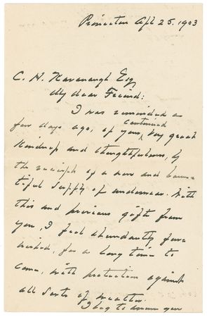Lot #20 Grover Cleveland: Not resting on his