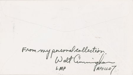 Lot #441 Apollo 11: Apollo 11 crew signed cover from Walt Cunningham?s collection - Image 3