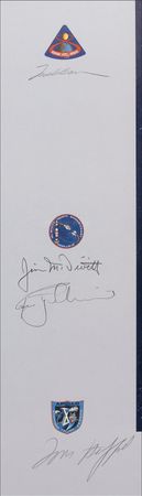 Lot #452 Apollo Astronauts: Bean print signed by20 Astronauts including8 Moonwakers - Image 5
