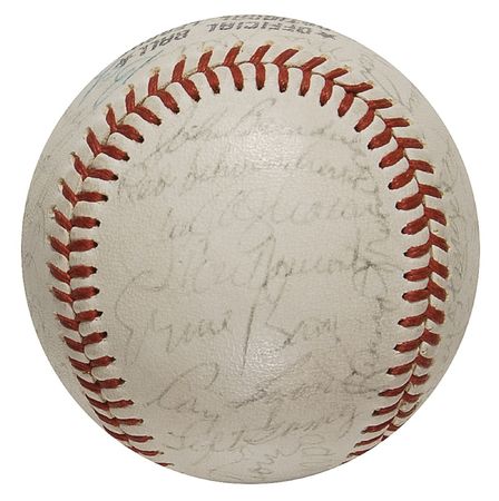 Lot #1096 Baseball Greats Baseball - Image 1