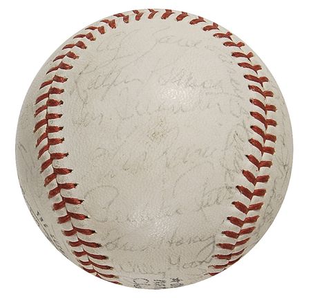 Lot #1096 Baseball Greats Baseball - Image 3