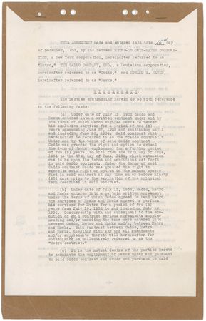Lot #935 Howard Hawks Signed Document - Image 1