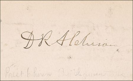 Lot #10 David Rice Atchison: President for a day?