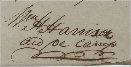 Lot #60 William Henry Harrison Signed Document - Image 2