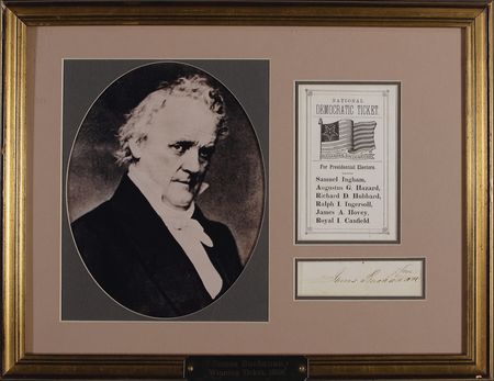 Lot #12 James Buchanan: Buchanan franking