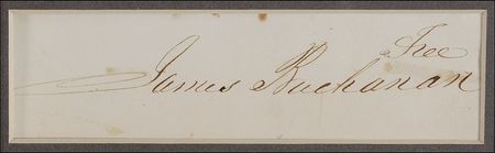 Lot #12 James Buchanan: Buchanan franking signature with winning ticket - Image 2